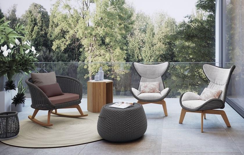 Atmosphera Круглый садовый стол из акриловой ткани Ludo Lu.sr - Вид №1