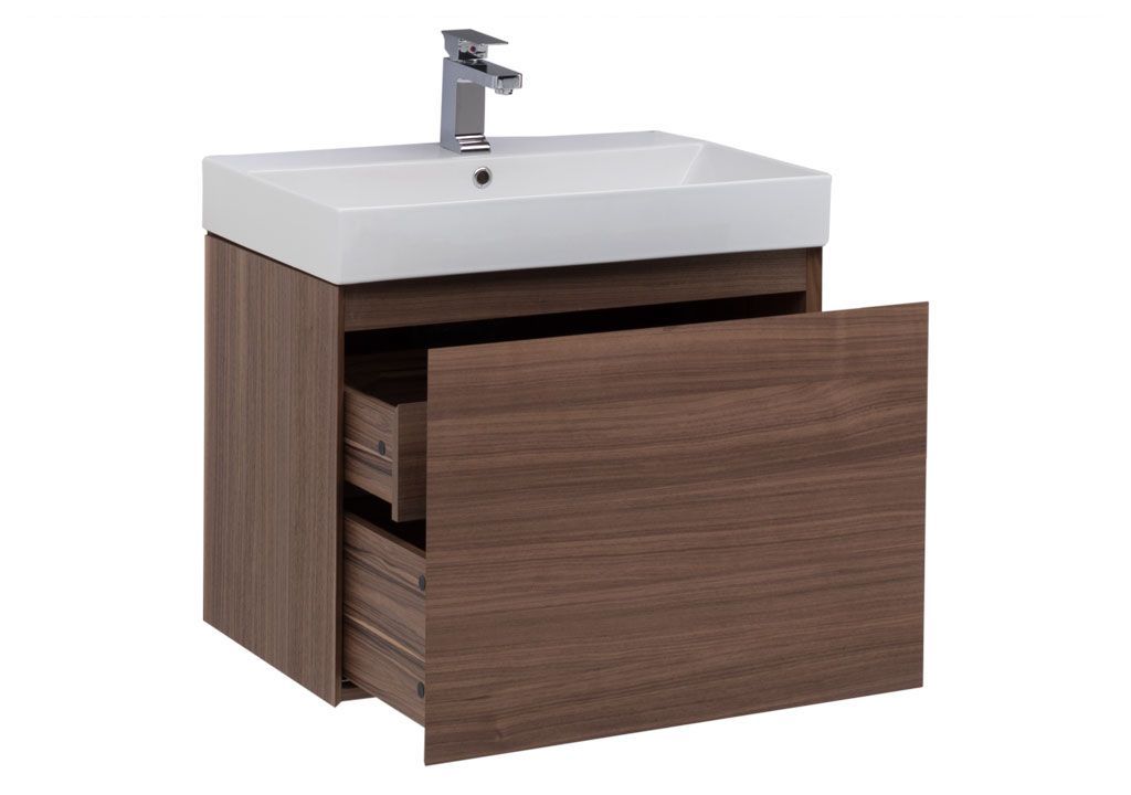 Тумба с раковиной Aquanet Нью-Йорк 70 орех 0020394600198207 - Вид №1