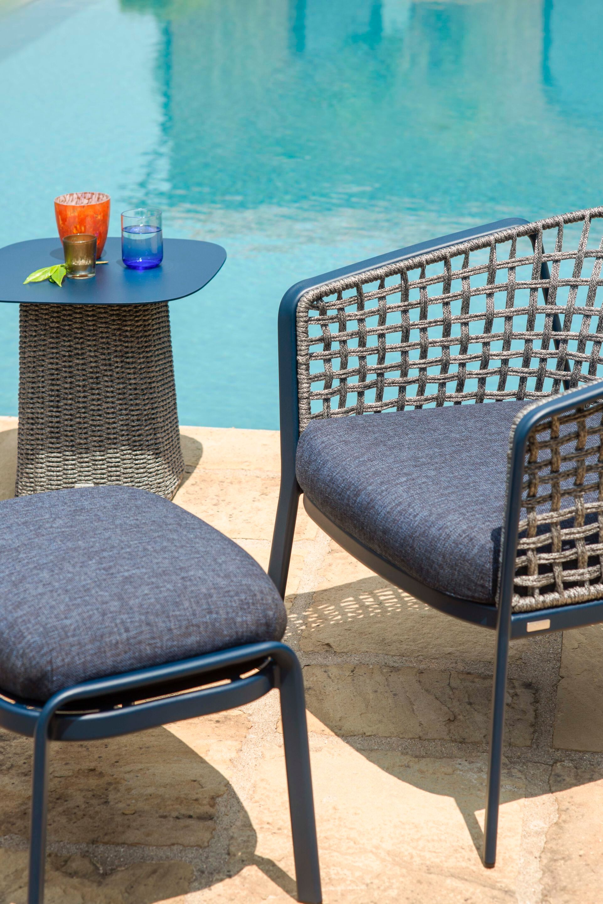 Алюминиевое кресло для отдыха и квадратная плетеная веревка emu ARCH-00058900 - Вид №7