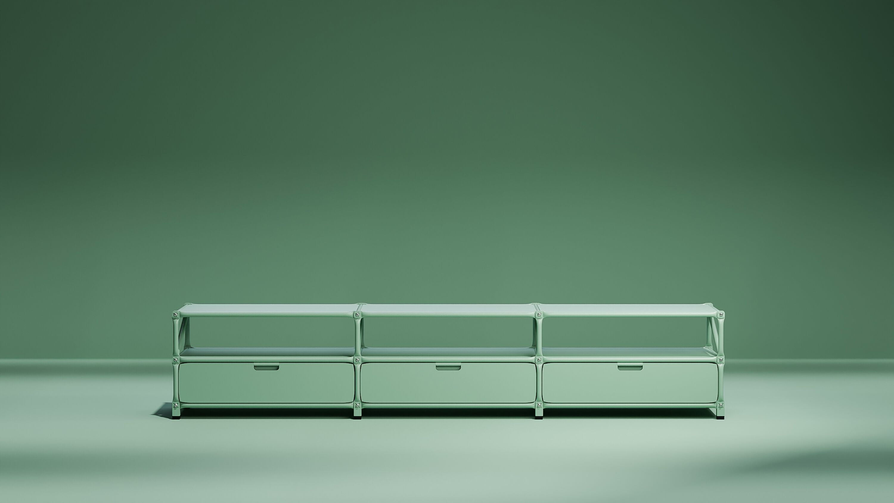 Низкий металлический офисный шкаф System 180 Colourful Structures ARCH-00053118 - Вид №2