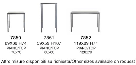 XLINE Металлический стол  7850sd05  - Вид №1