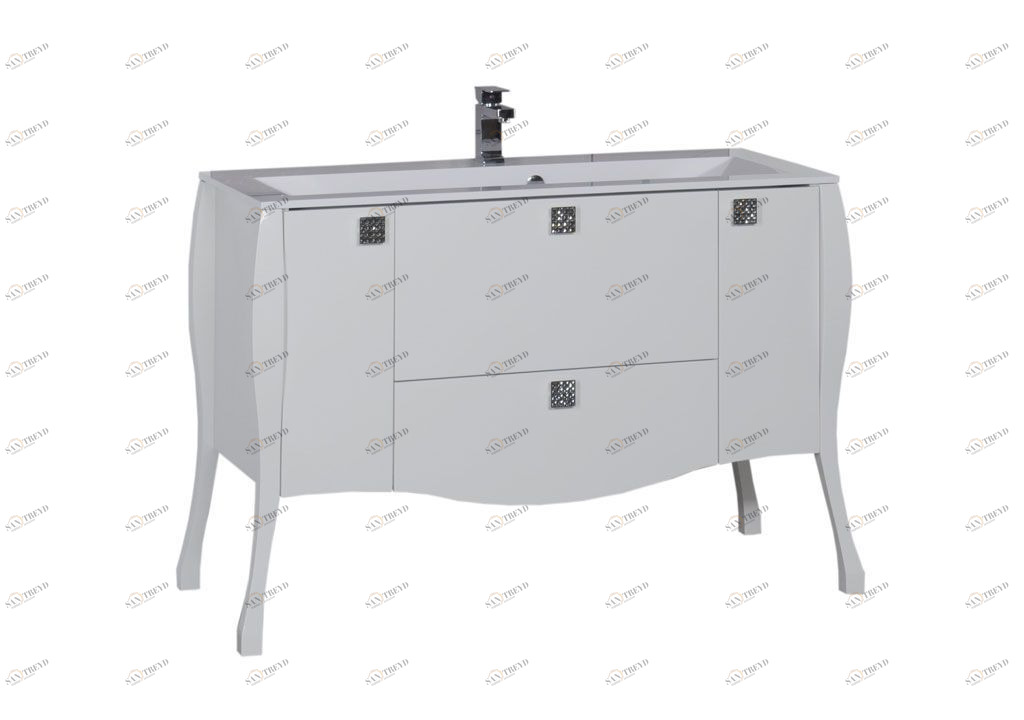 Тумба с раковиной Aquanet Мадонна 120 белый 0016890100164747