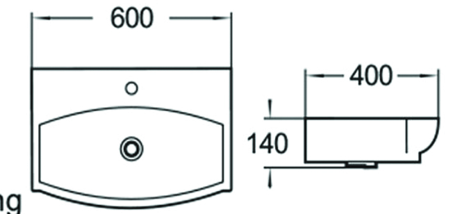 Раковина чаша SL-2025 SANTILINE  - Вид №1