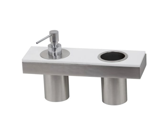 Дозатор мыла / держатель зубной щетки из латуни и Corian® Gaia Mobili Complements ARCH-00086150