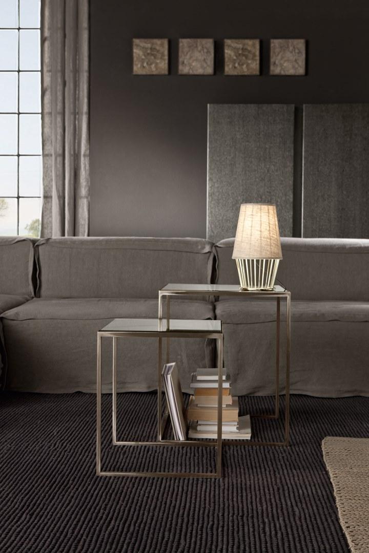 Cantori Штабелируемый квадратный журнальный столик из зеркального стекла Narciso sun-id-1474091 - Вид №1