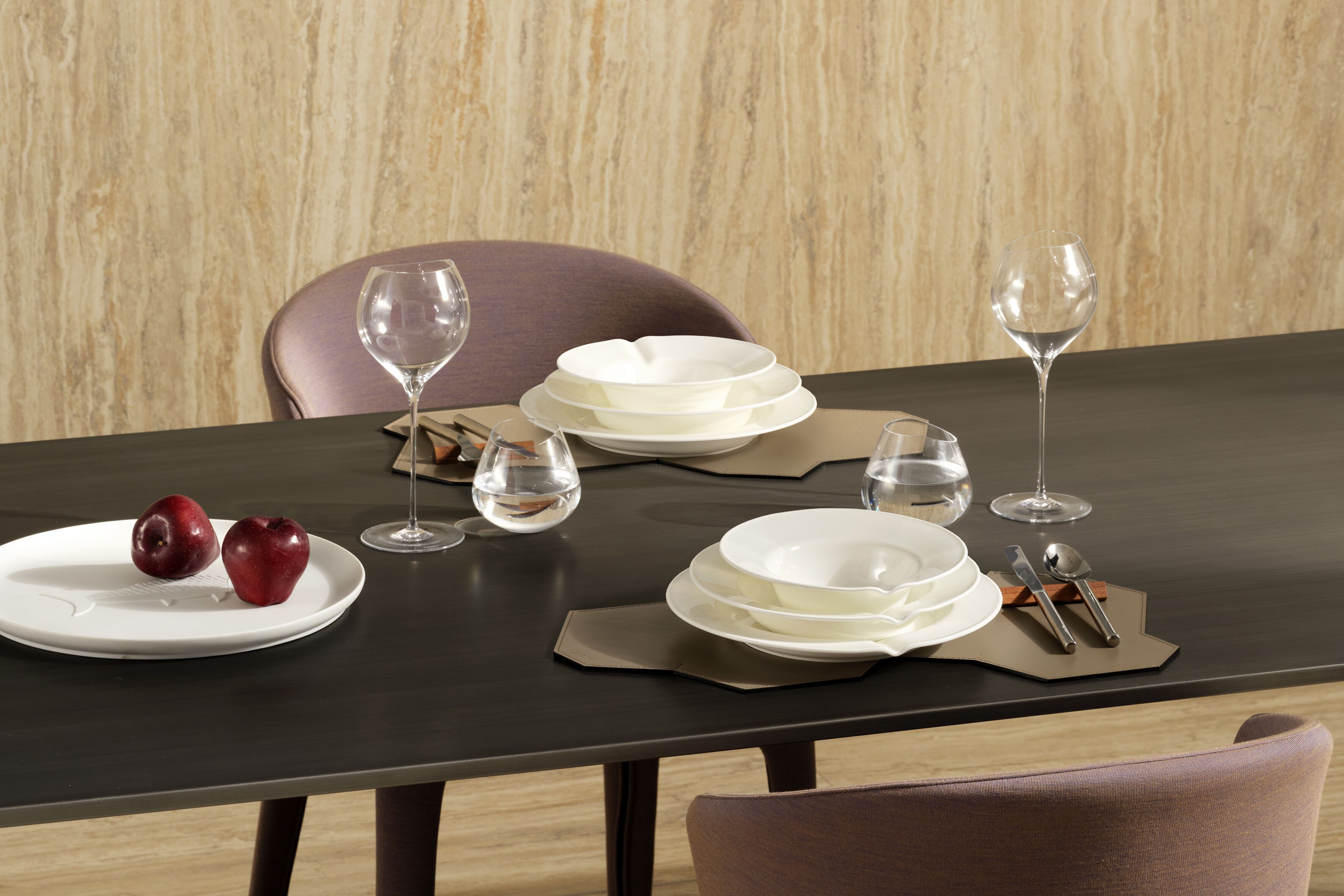 Набор фарфоровых круглых тарелок CASSINA D'O GALA' ARCH-00048917