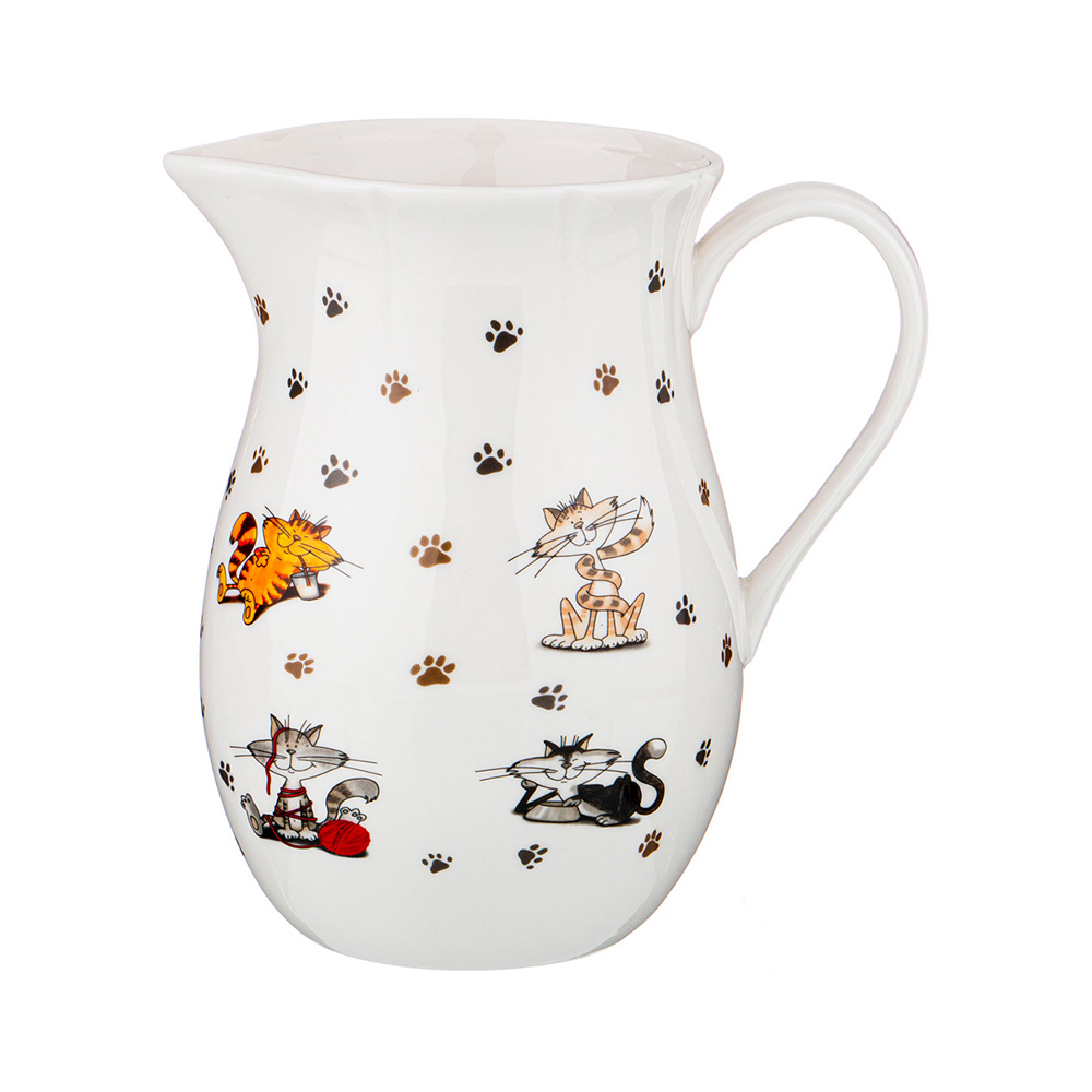 359-644 Посуда фарфоровая КУВШИН "ВЕСЕЛЫЕ ДРУЗЬЯ" 1000 мл Lefard 