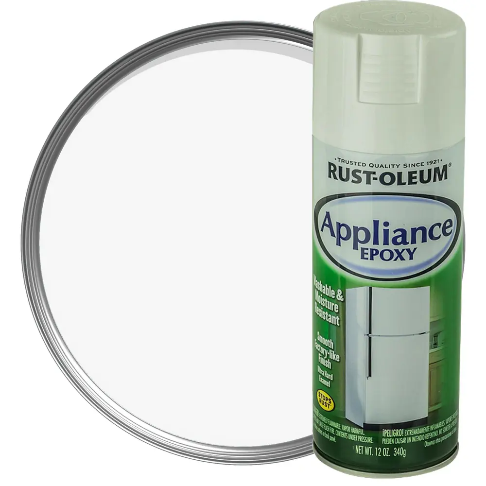 Краска аэрозольная для бытовой техники Rustoleum цвет белый 0.34 кг 12910466 STLM-2182774 RUST-OLEUM 