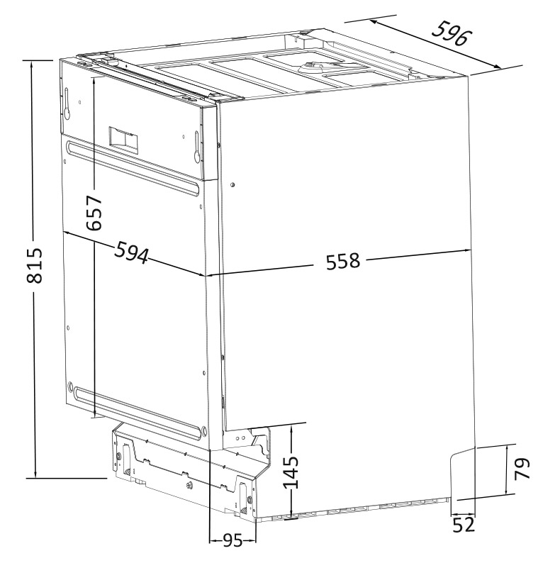 1662494 Встраиваемая посудомоечная машина DEXP G14D7PB STDN-0141319 - Вид №14