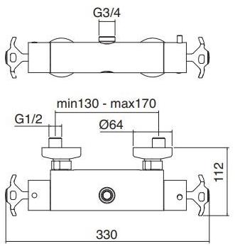 Rubinetterie Treemme Nuova retrò  4192  - Вид №1