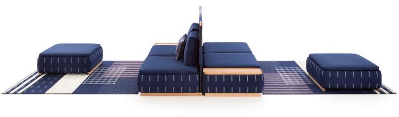 GAN Прямоугольный пуф из ткани Lan sun-id-1398972 - Вид №5