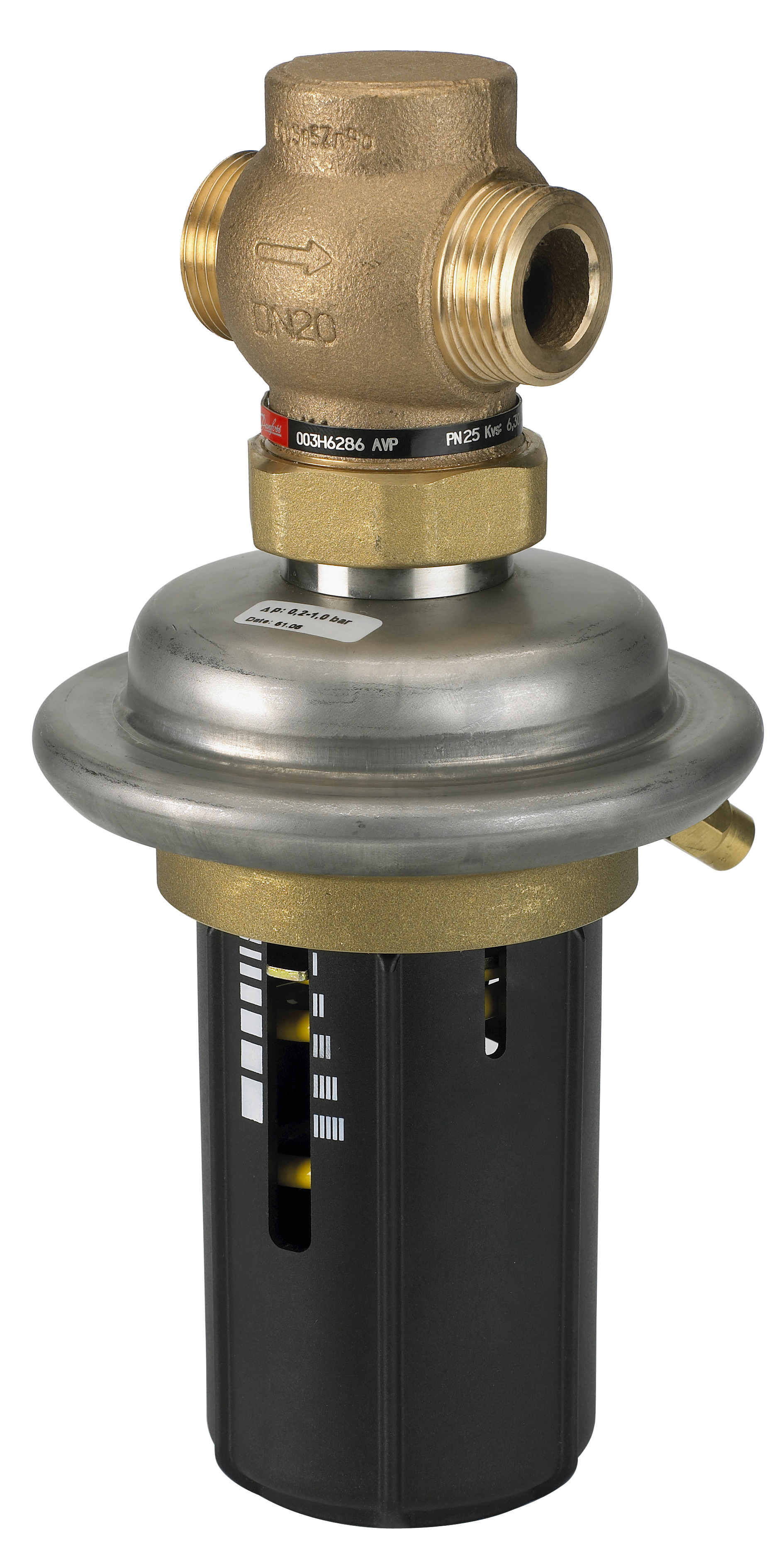 Danfoss Регулятор перепада давлений DPR для монтажа на обратном трубопроводе РПД DPR PN25 25/8/0,2-1,0фл./обр. 003H6129  - Вид №6