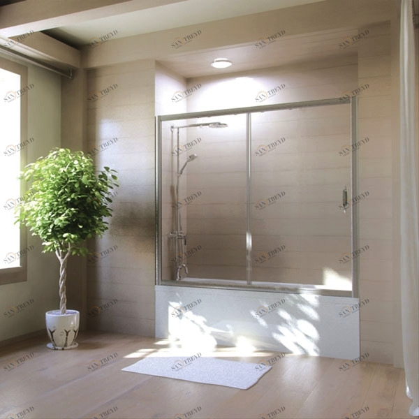 160X150GV502 Душевое ограждения на борт вынны GUTEWETTER Германия Slim