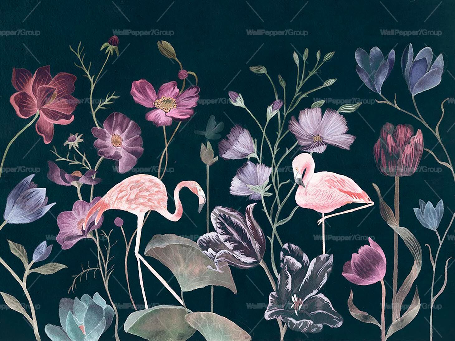 Тропические обои ПВХ бесплатно, экологически чистые, моющиеся WallPepper WONDERLAND ARCH-00036204 - Вид №3