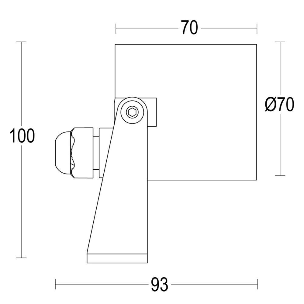 MegaSegno Spot RD Ghidini Проекторы Plug & Play .05 Темно-Cерый (Матовый)  - Вид №1