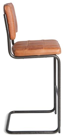 Jess Высокий консольный стул из кожи со спинкой Nelson sun-id-1439785 - Вид №4