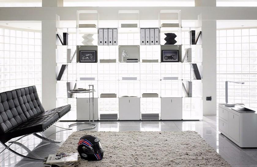 Dieffebi Модульный открытый книжный шкаф из алюминия Bookcases 7cw0-7cwan - Вид №6