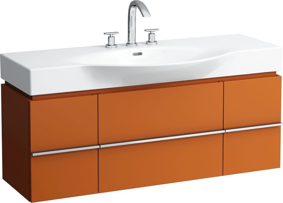 H4013020755481 Шкафчик под раковину, для раковин 811704, 812704, 2 выдвижных ящика с 2 дверцами, 2 стеклянные полки LAUFEN PRO - Вид №7