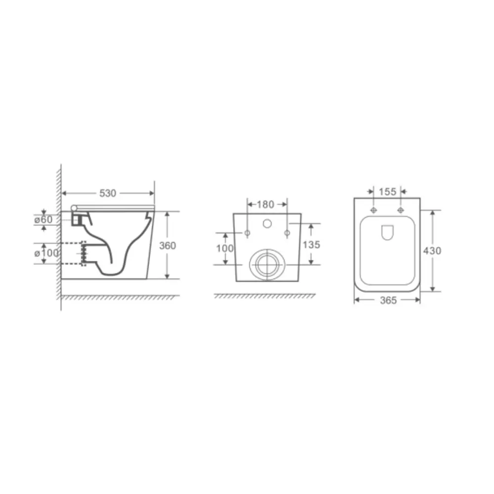 Подвесной унитаз Alcora Tormenta с микролифтом и безободковым дизайном 89360844 STLM-0999515 - Вид №9