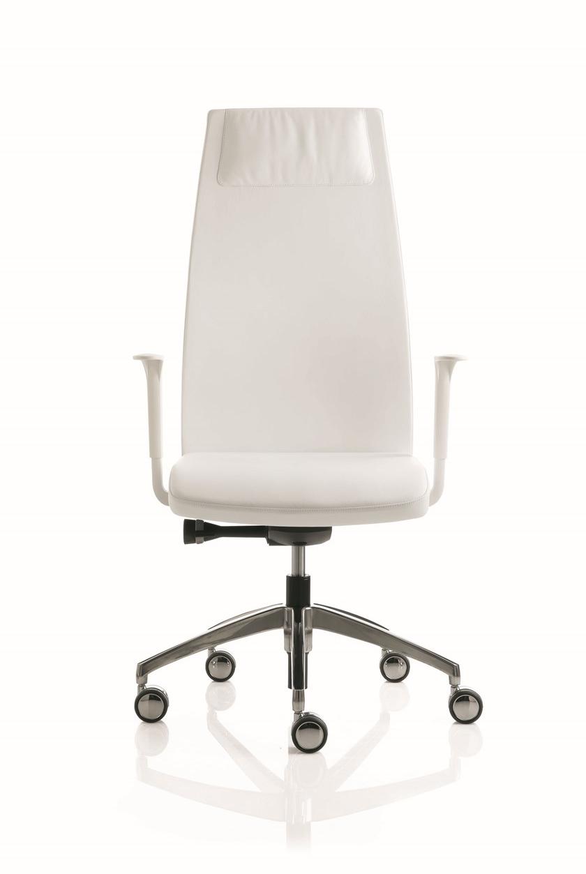 Luxy Кожаное кресло для руководителей с регулируемой высотой и подголовником Smartoffice sun-id-1426287 - Вид №1