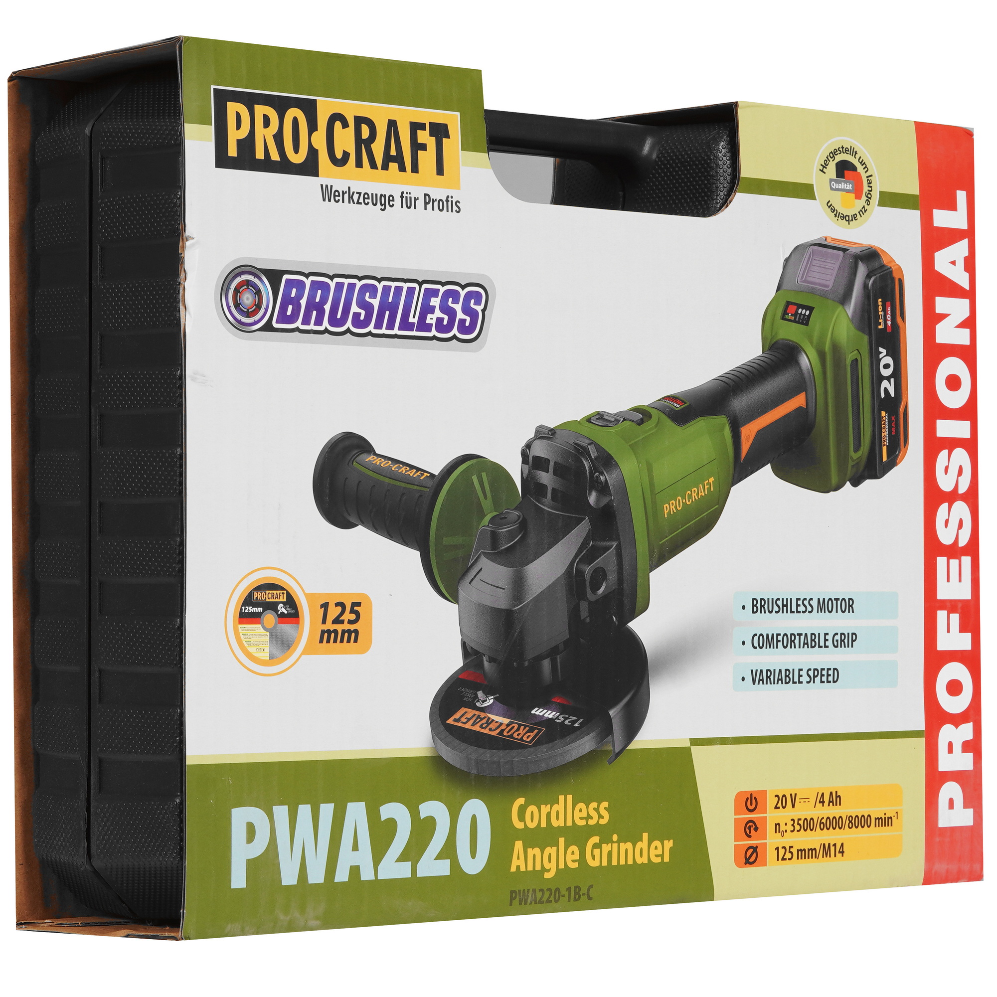 Углошлифовальная машина (УШМ) Procraft PWA220 9277939 STDN-0000127 - Вид №8