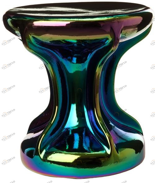 Pols Potten Низкий табурет из глазурованного керамогранита Oily 240-030-024 