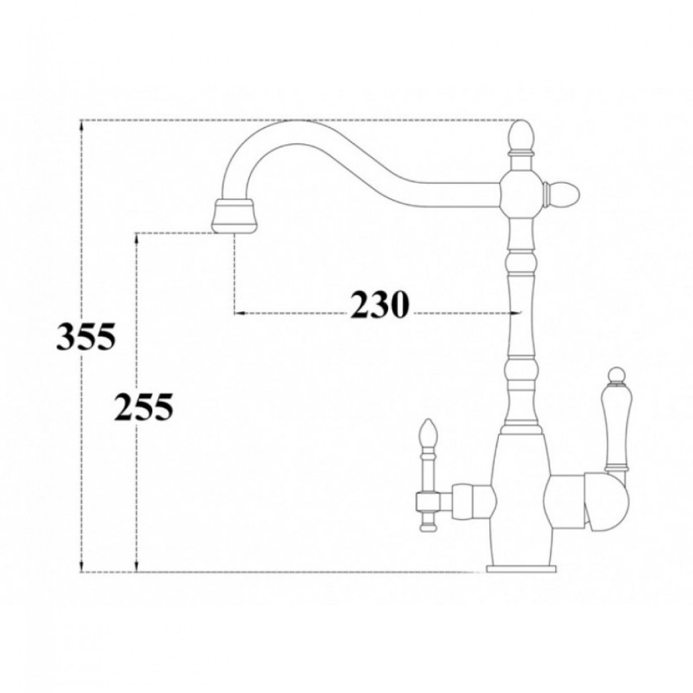 Кухонные смесители Barcelone SSL-5387-AG SEAMAN - Вид №2