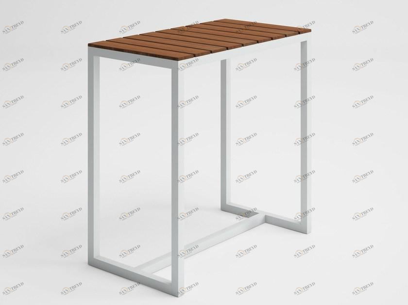 GANDIABLASCO Прямоугольный высокий садовый стол из тика Saler teak sun-id-1443146