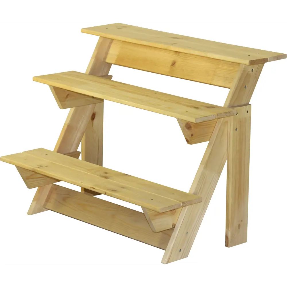 Стойка для цветочного горшка Остерлен «Лесенка» на 3 полки дерево Santreyd STLM-2084196