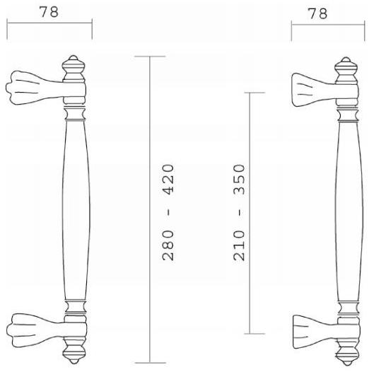 Pasini Ручка из латуни  0255  - Вид №1