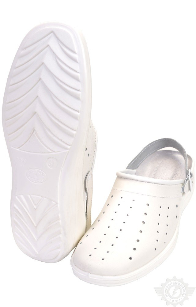 60952 Туфли Сабо "Шарм" женские белые  Медицинская обувь размер 37 Спецодежда 