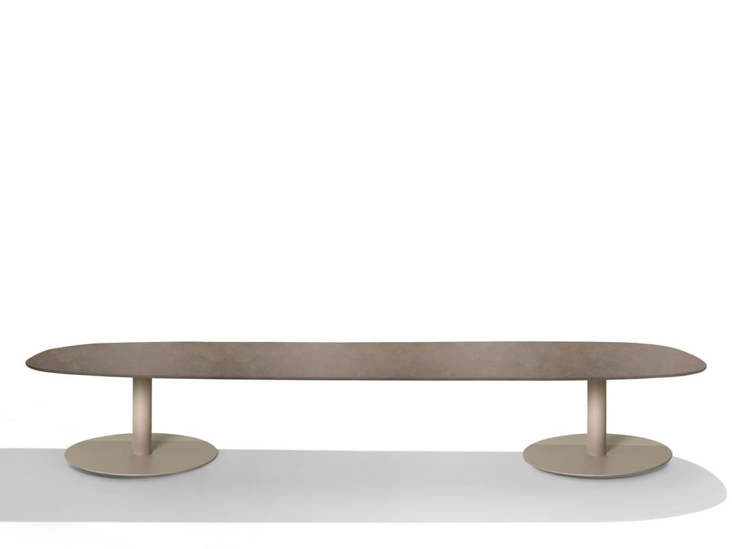 Керамический низкий садовый столик TRIBÙ T-Table ARCH-00077105 - Вид №8