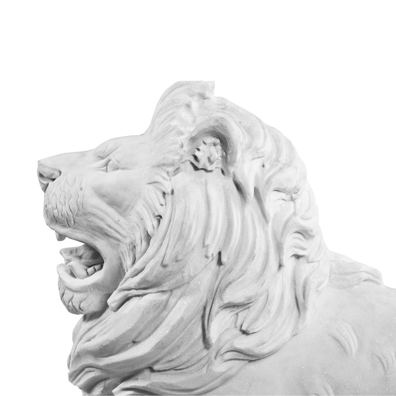 Статуэтки декоративные металлические 2 шт серебряные Lion EICHHOLTZ EICHHOLTZ 062742 Белый  - Вид №2