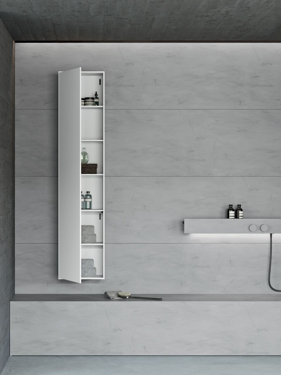 Шкаф для раковины Corian® со встроенной раковиной Rexa уникальный ARCH-00087446 - Вид №1