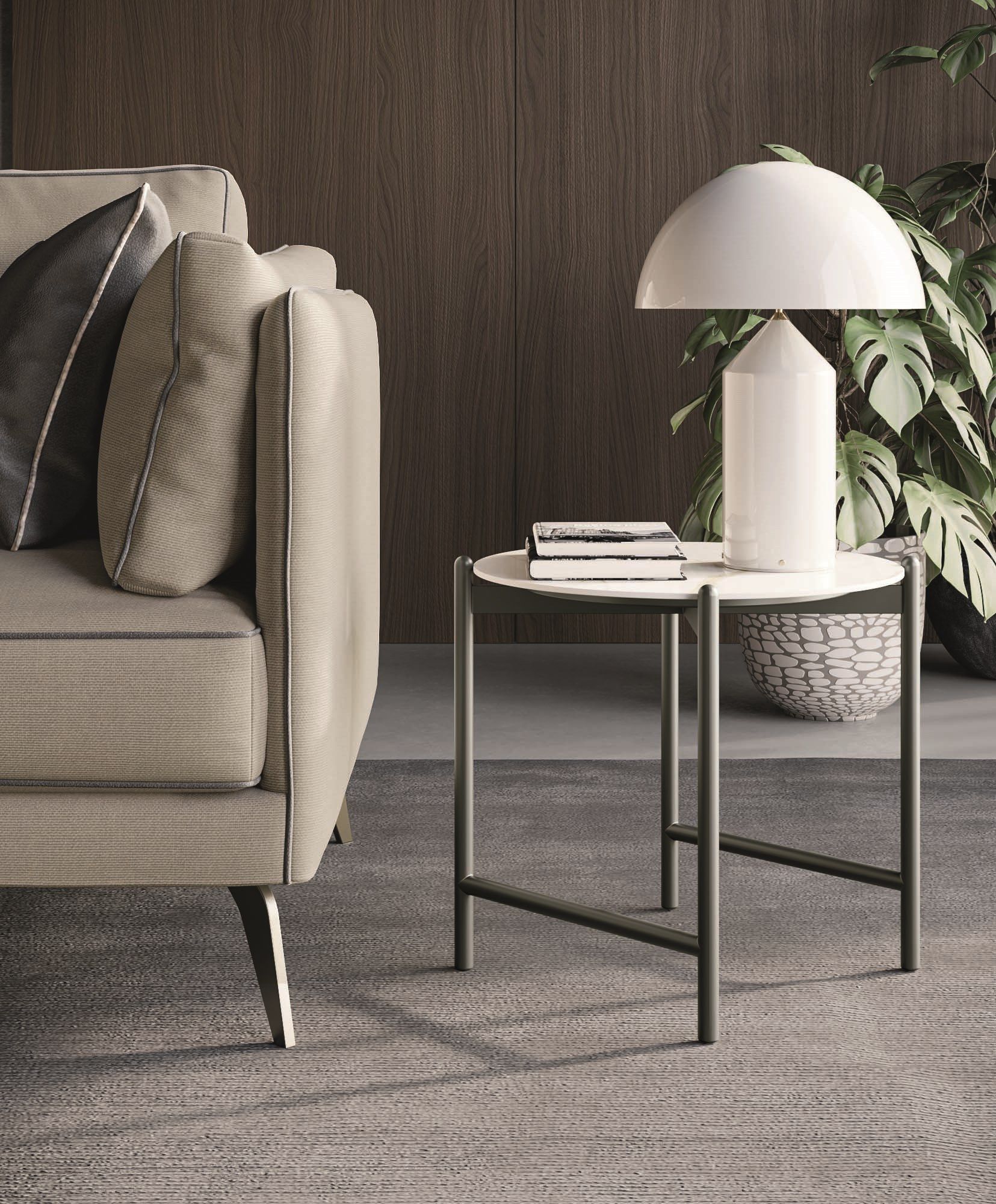 Низкий круглый журнальный столик из керамогранита Dall'Agnese Supernova ARCH-00057710 - Вид №3