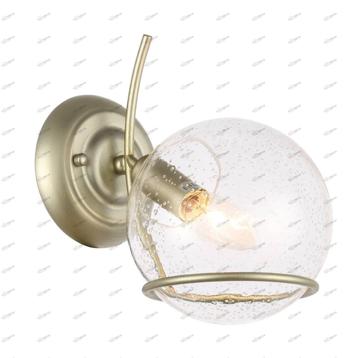 Бра со стеклянным плафоном шампань Rescheza SL1136.201.01 ST LUCE RESCHEZA 00-3930540 Золото;прозрачный 