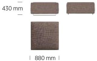 April Furniture Квадратный тканевый садовый пуф Loopy sun-id-1350232 - Вид №4