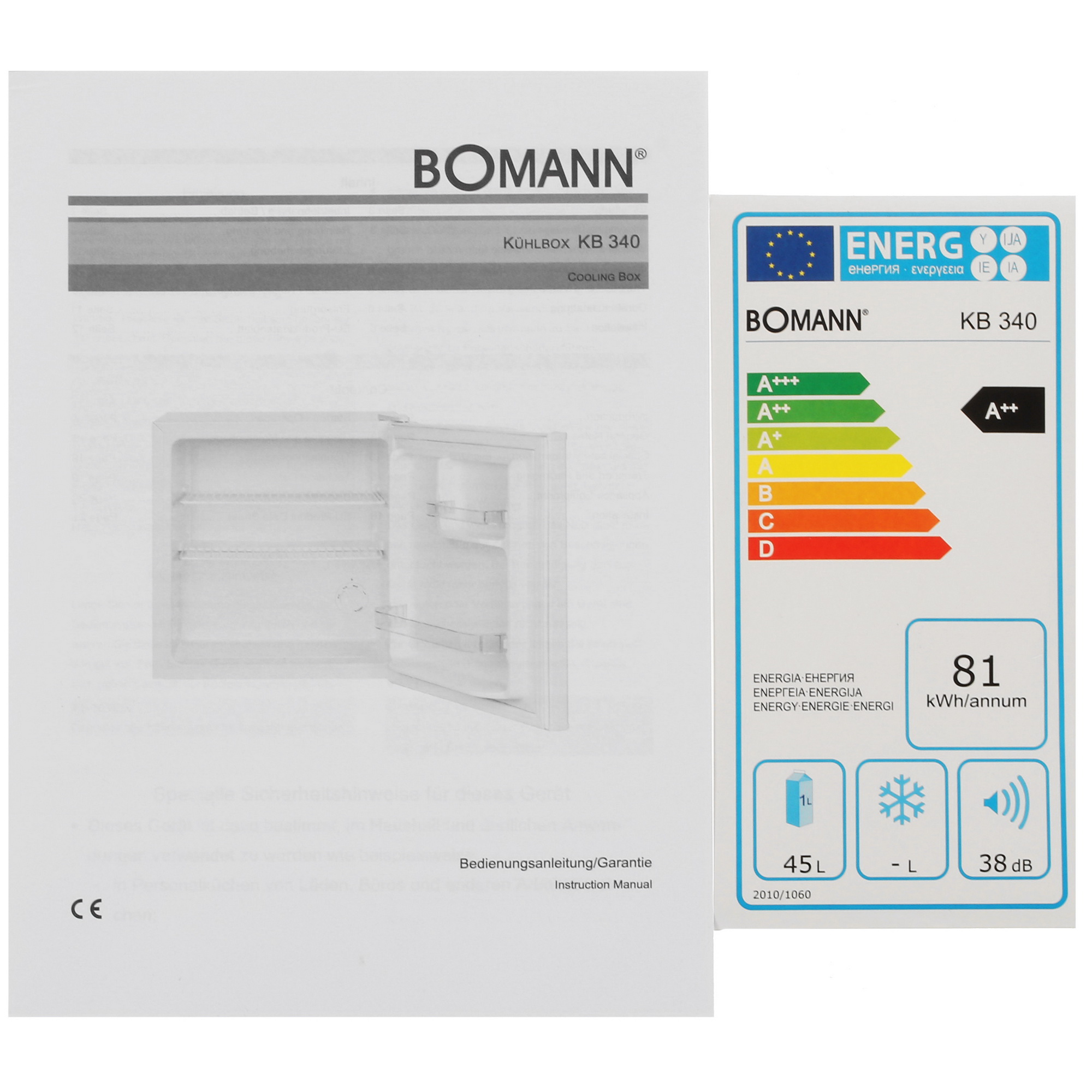 8176388 Холодильник компактный   Bomann KB 340 weis белый STDN-0096608 - Вид №12