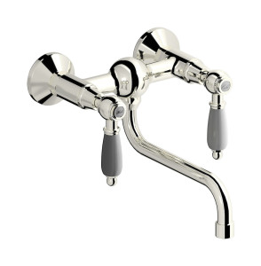 Настенный смеситель для кухни с 2 ручками WE ARE IB hl372pl_2 Platinum Kitchen