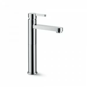 Высокий однорычажный смеситель для верхней раковины без сливного гарнитура. ERGO NEWFORM Италия