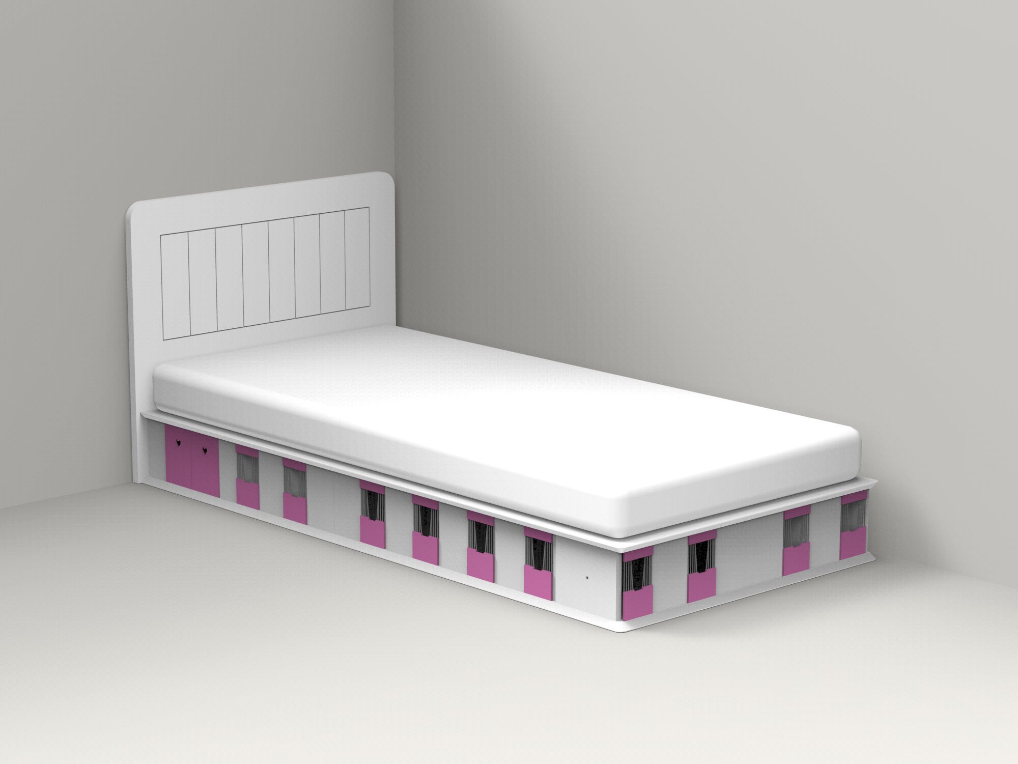 Односпальная кровать из МДФ Mathy by Bols STABLE ARCH-00033134 - Вид №16