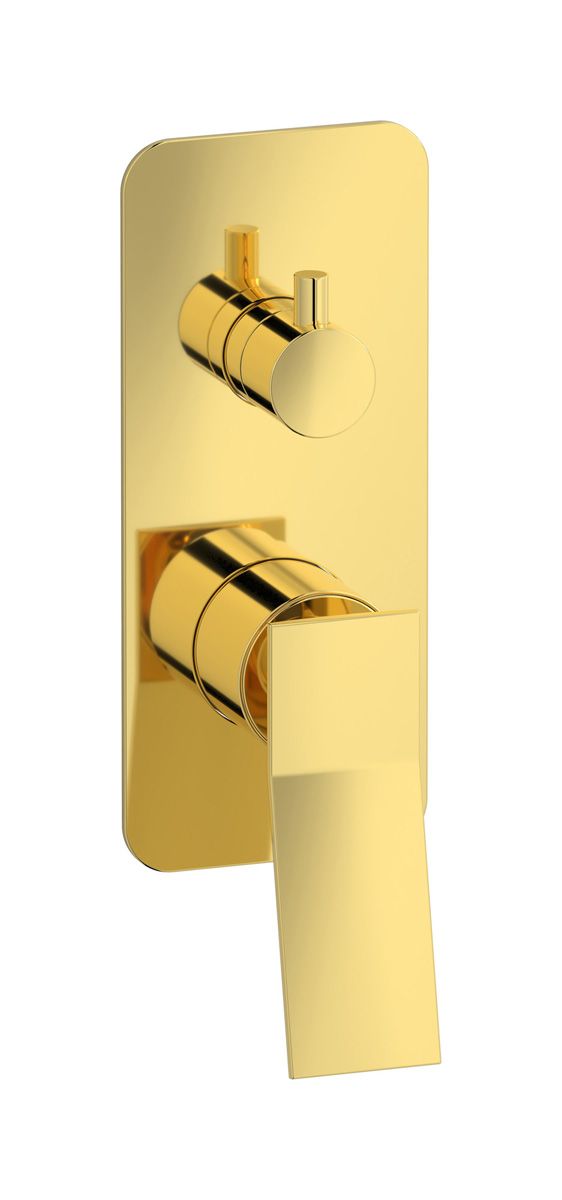 Внешние части встроенного в стену смесителя на 3 потребителя WE ARE IB wa706rs Gold Wave