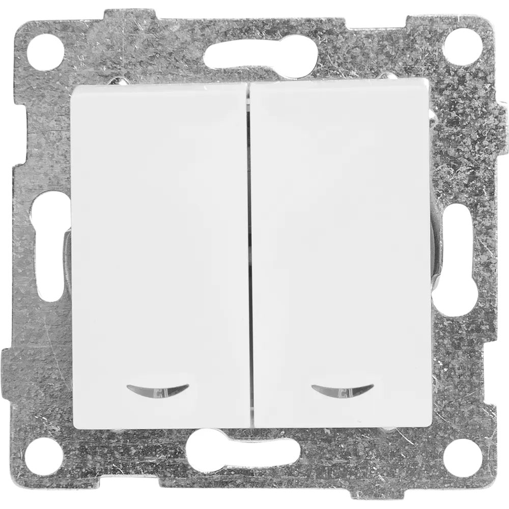 Выключатель GUSI Electric Classic с индикацией в жемчужном исполнении 83864315 Ugra STLM-0045180