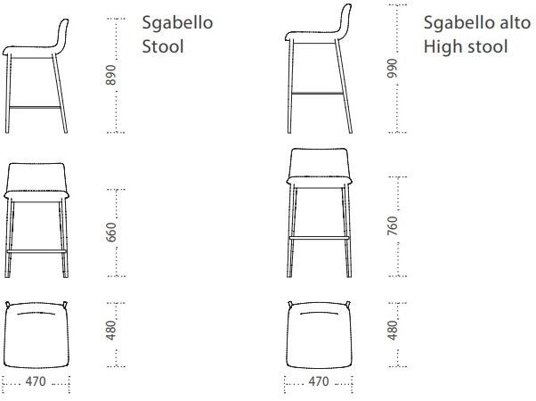 Ronda Design Высокий табурет, обитый кожей Nirvana sun-id-1372089 - Вид №1