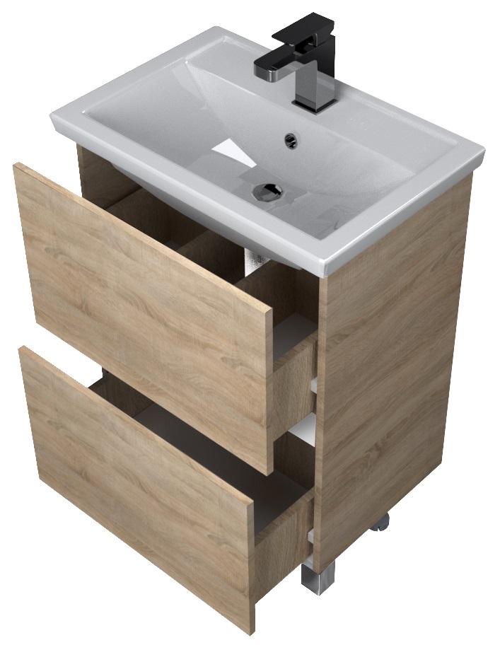 У76061 Тумба Aris 70Н 2я. Дуб Сонома 1 Marka ARIS