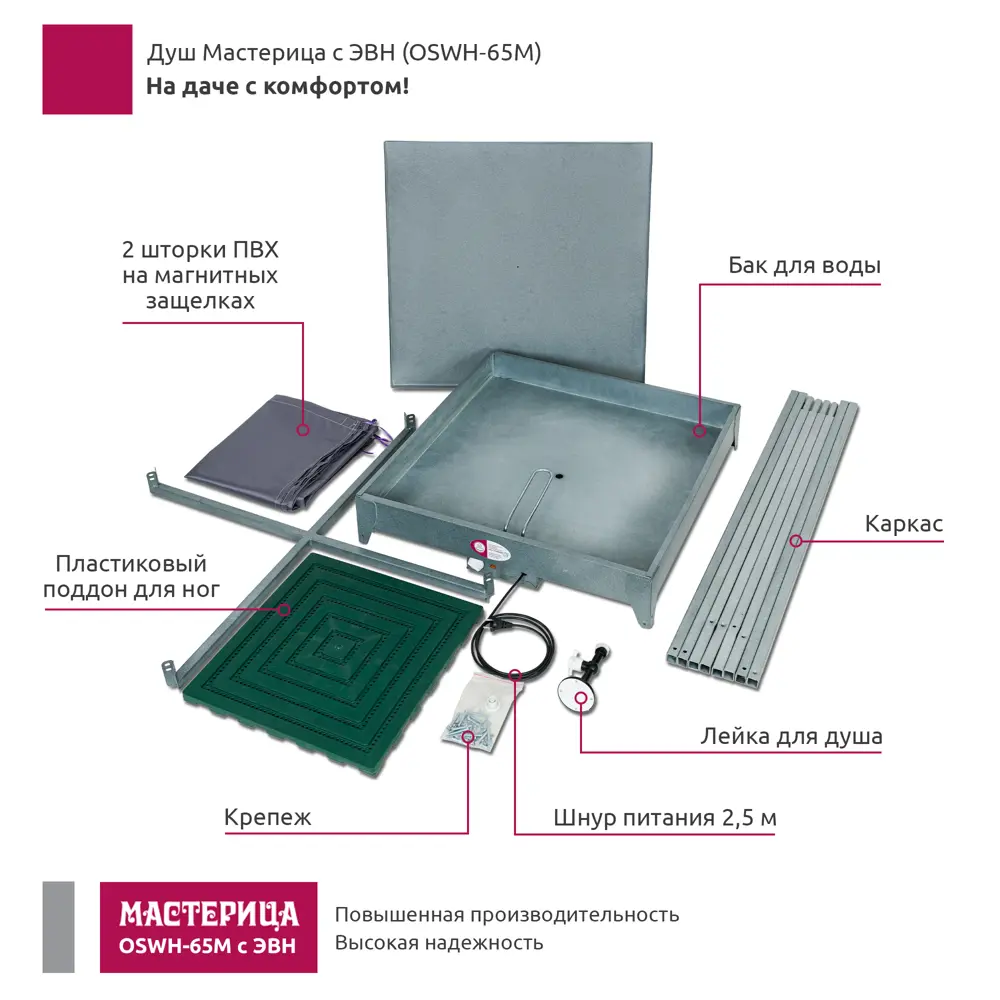 Садовый душ Santreyd с баком 65 литров для дачи и участка 86989642 STLM-0072670 - Вид №10