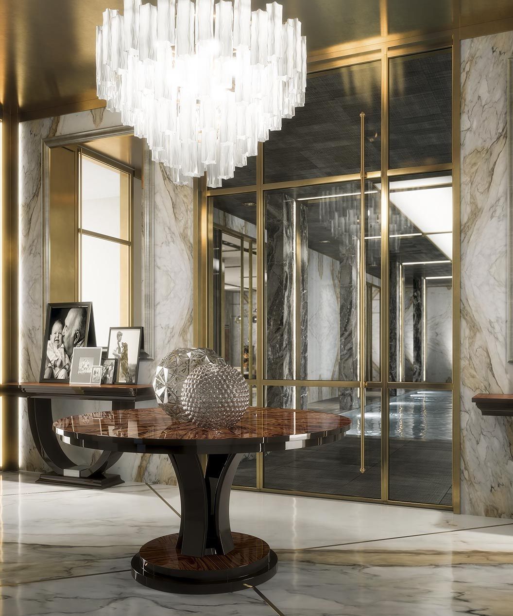 Круглый стол из шпона GUERRA VANNI Оскар ARCH-00023501 - Вид №3