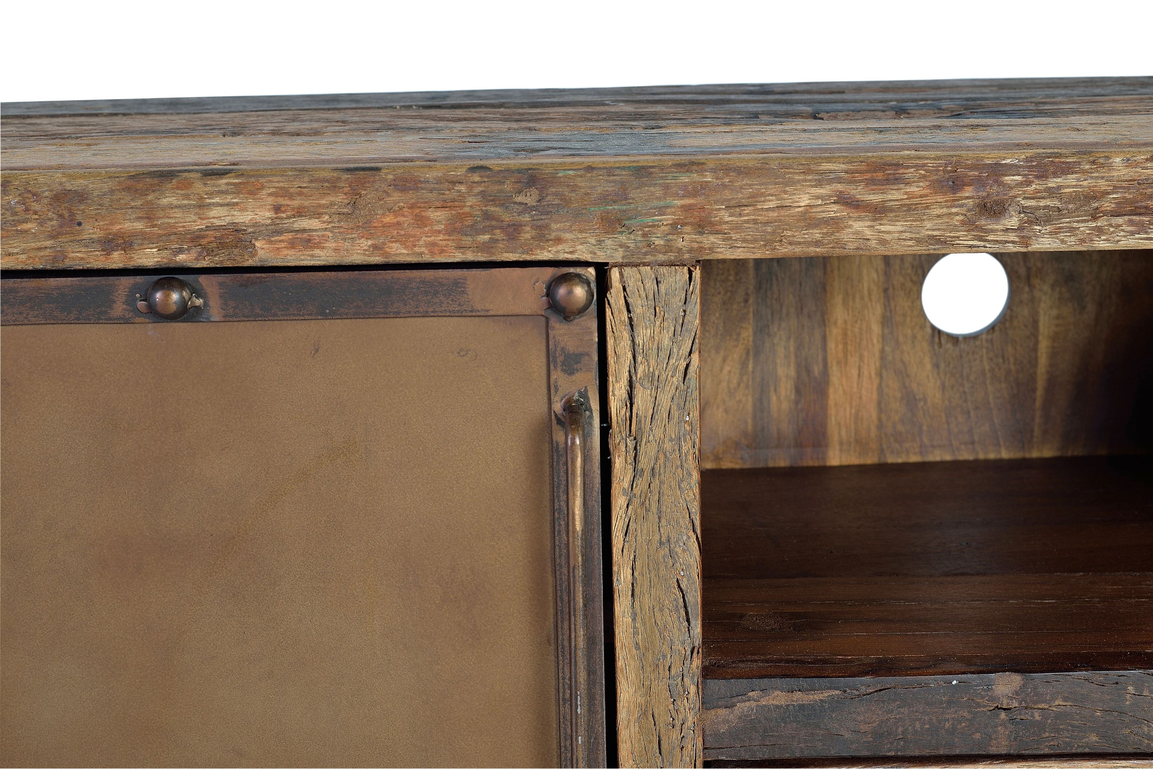 Восстановленный деревянный шкаф для телевизора с распашными дверцами Giner y Colomer Сандерленд ARCH-00124832 - Вид №5