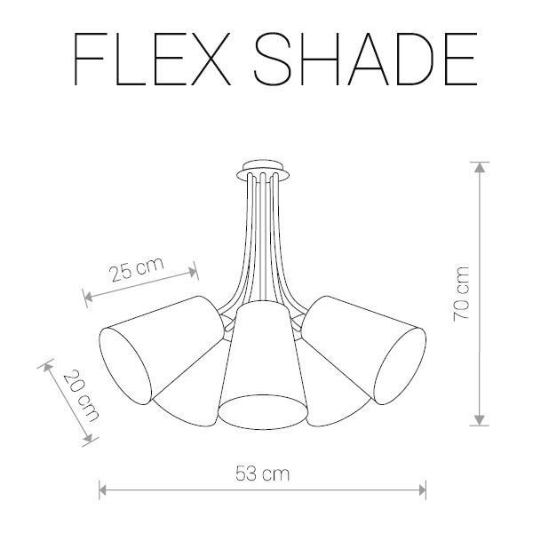 Подвесная люстра Nowodvorski Flex Shade 9277 NOWODVORSKI ДИЗАЙНЕРСКИЕ, FLEX SHADE 187491 Белый  - Вид №1