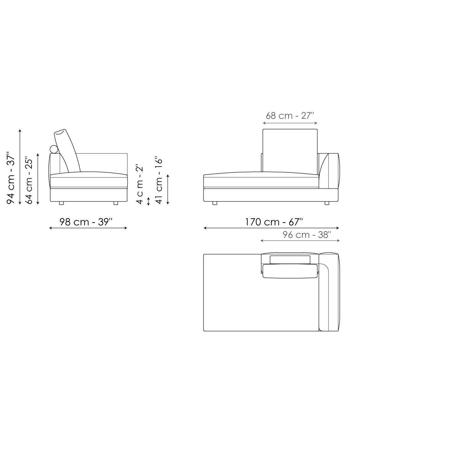 Ткань диван BONALDO LIAM ARCH-00067700 - Вид №37
